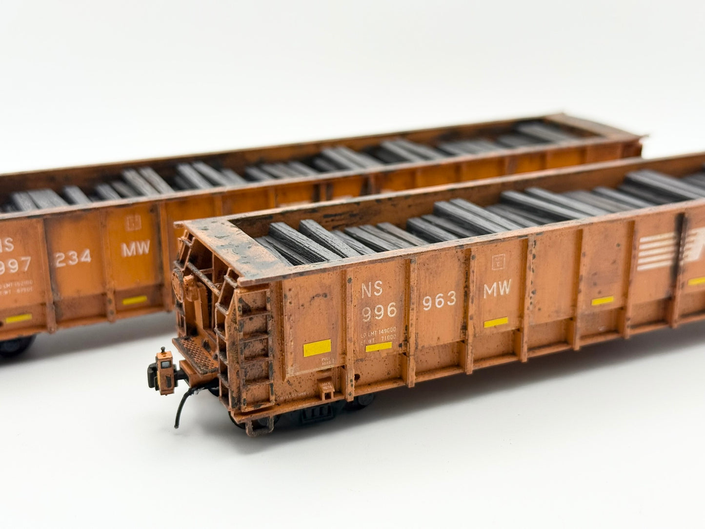 HO FREIGHT CAR ~ Norfolk Southern M-271 Tie Gondola - Undecorated 3D Resin Kit