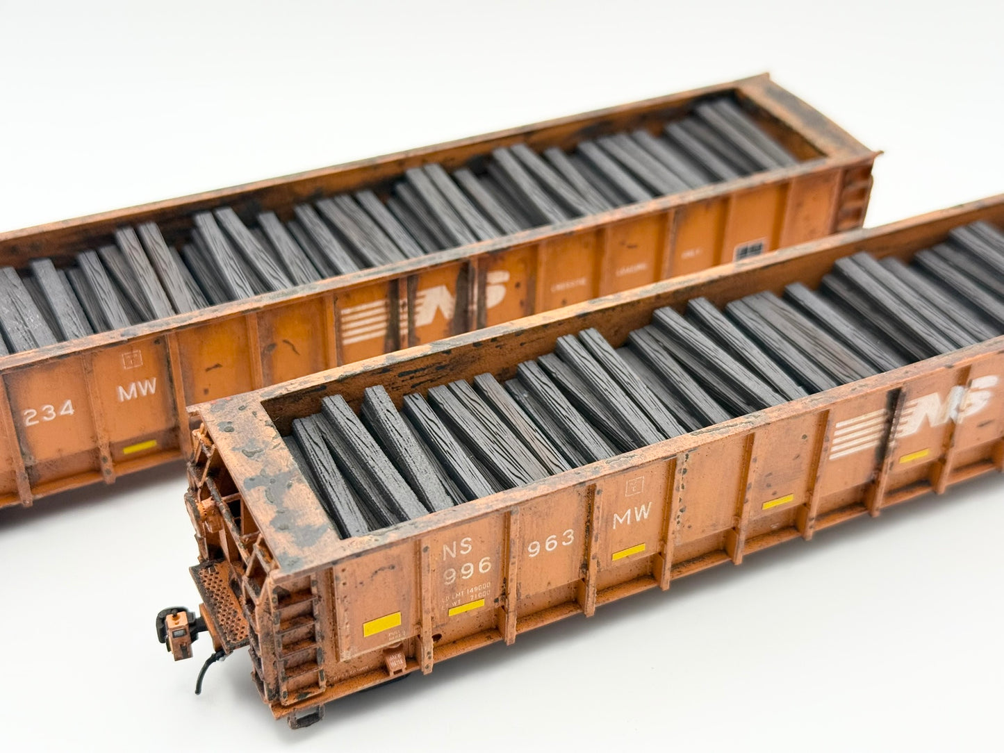 HO FREIGHT CAR ~ Norfolk Southern M-271 Tie Gondola - Undecorated 3D Resin Kit