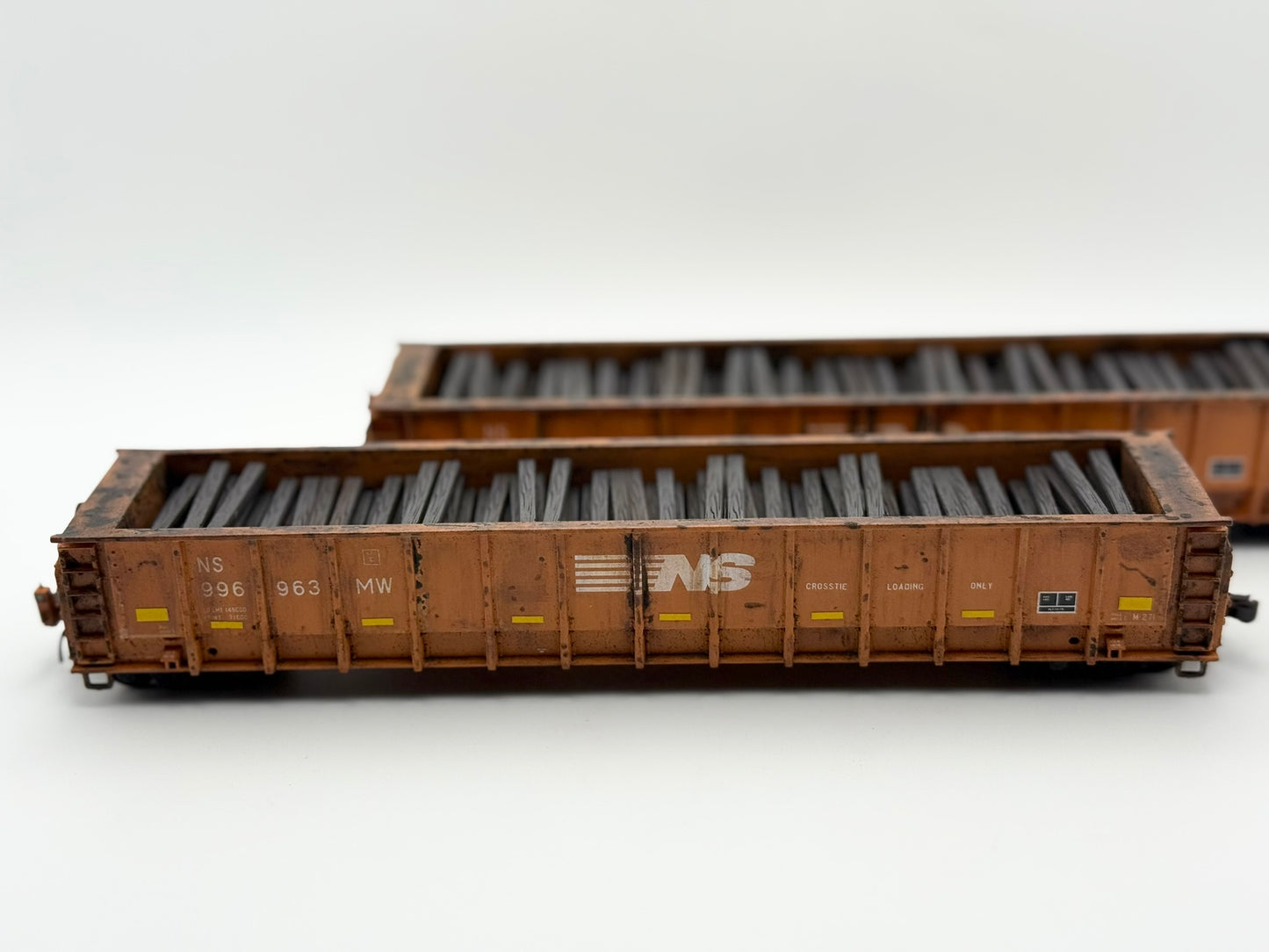 HO FREIGHT CAR ~ Norfolk Southern M-271 Tie Gondola - Undecorated 3D Resin Kit