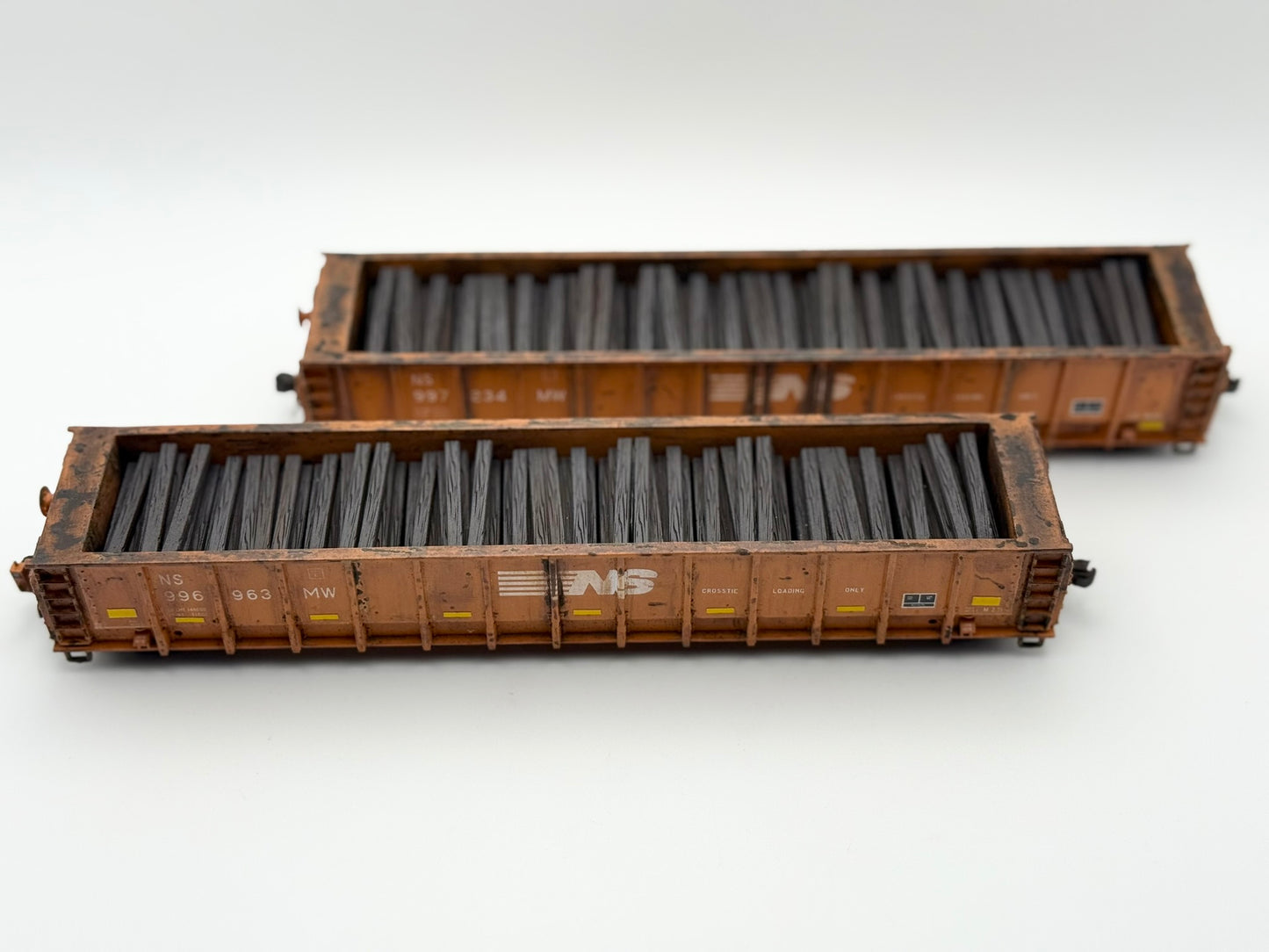 HO FREIGHT CAR ~ Norfolk Southern M-271 Tie Gondola - Undecorated 3D Resin Kit