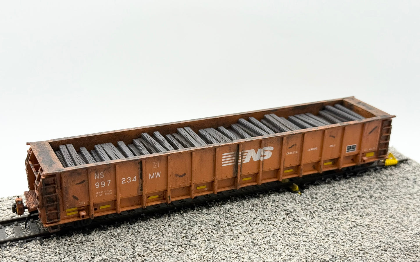 HO FREIGHT CAR ~ Norfolk Southern M-271 Tie Gondola - Undecorated 3D Resin Kit