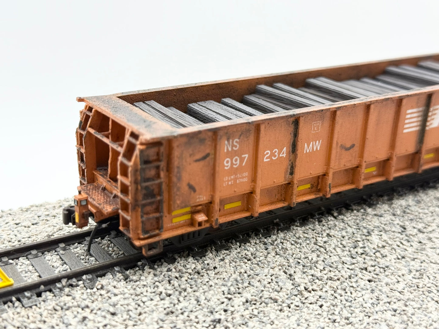 HO FREIGHT CAR ~ Norfolk Southern M-271 Tie Gondola - Undecorated 3D Resin Kit