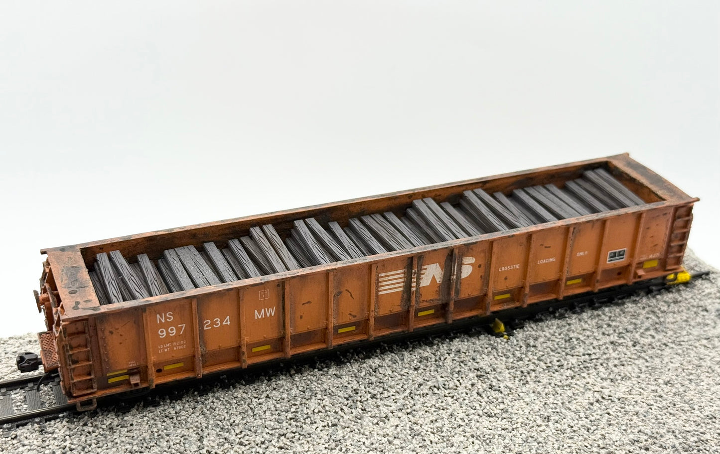 HO FREIGHT CAR ~ Norfolk Southern M-271 Tie Gondola - Undecorated 3D Resin Kit
