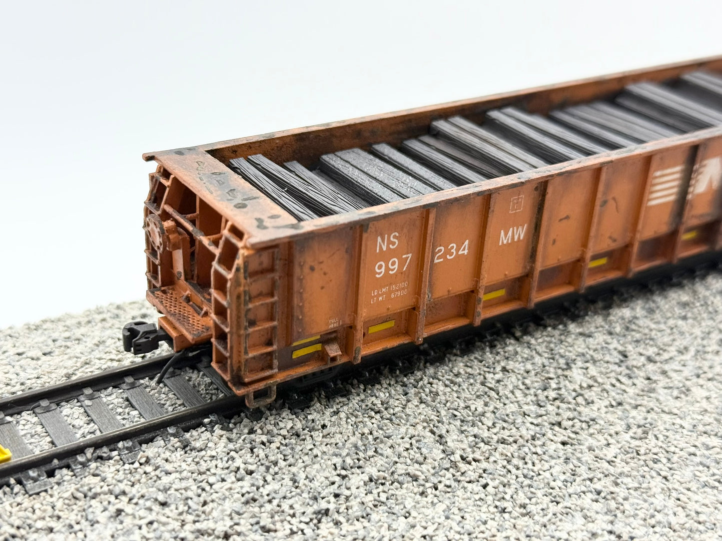 HO FREIGHT CAR ~ Norfolk Southern M-271 Tie Gondola - Undecorated 3D Resin Kit