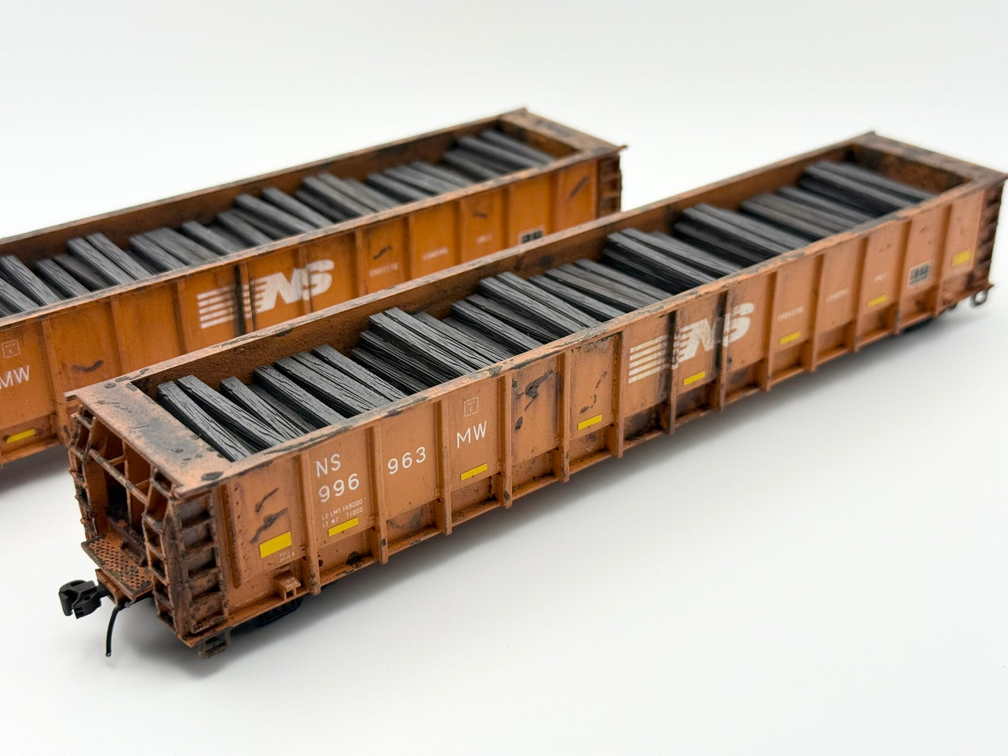 HO FREIGHT CAR ~ Norfolk Southern M-271 Tie Gondola - Undecorated 3D Resin Kit
