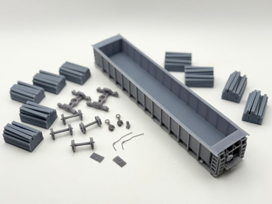 HO FREIGHT CAR ~ Norfolk Southern M-271 Tie Gondola - Undecorated 3D Resin Kit