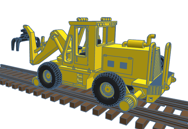 HO Swingmaster ~ Wide Cab ~ Undecorated 3D Resin Kit