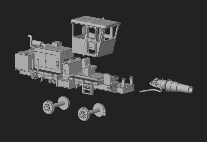 HO Jet Snow Melting Machine ~ Undecorated 3D Resin Kit