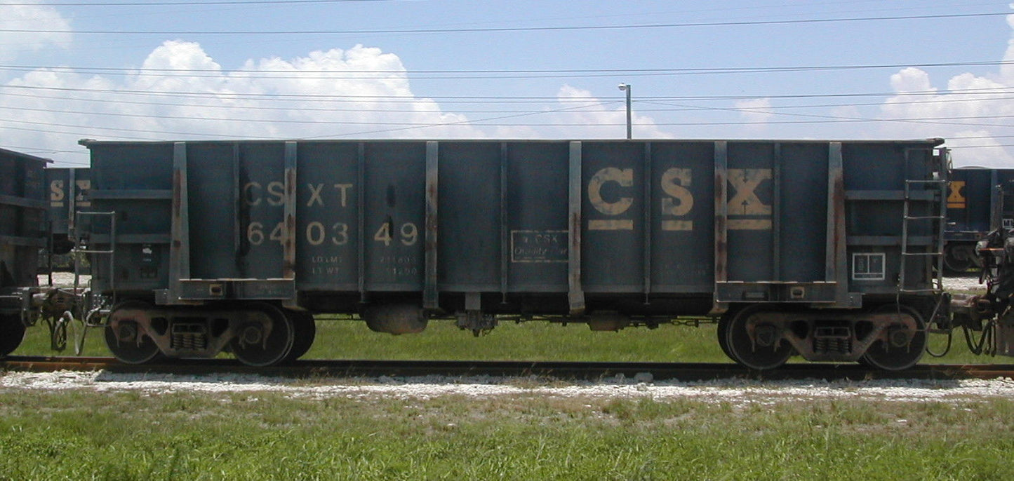 HO G1 Phosphate Gondola - Undecorated 3D Printed Resin Kit - CSX, Seaboard Coast Line, Family Lines
