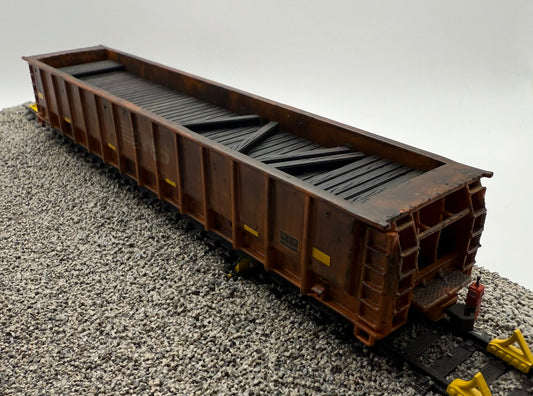 HO FREIGHT CAR ~ Norfolk Southern M-272 Tie Gondola - PAINTED