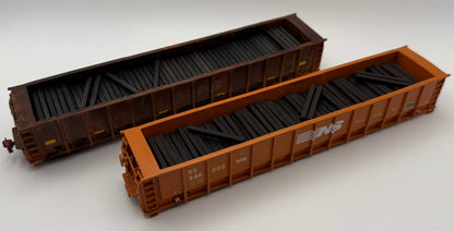 HO FREIGHT CAR ~ Norfolk Southern M-271 Tie Gondola - PAINTED