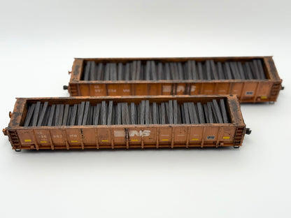 HO FREIGHT CAR ~ Norfolk Southern M-271 Tie Gondola - Undecorated 3D Resin Kit