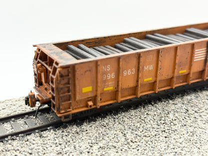HO FREIGHT CAR ~ Norfolk Southern M-271 Tie Gondola - Undecorated 3D Resin Kit
