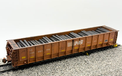 HO FREIGHT CAR ~ Norfolk Southern M-271 Tie Gondola - Undecorated 3D Resin Kit