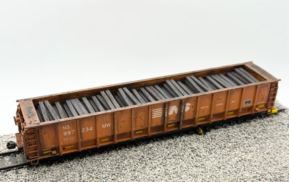 HO FREIGHT CAR ~ Norfolk Southern M-271 Tie Gondola - Undecorated 3D Resin Kit