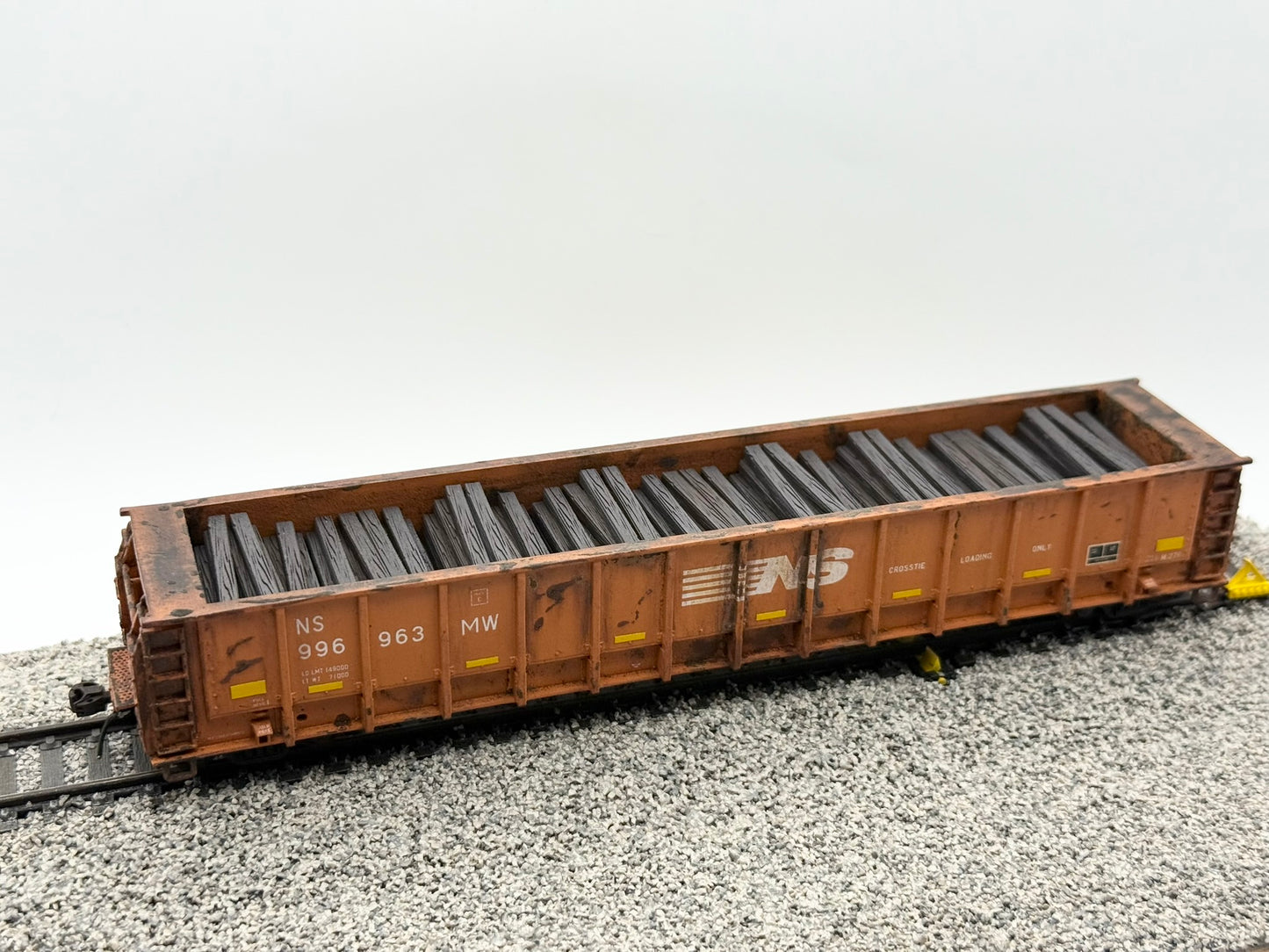 HO FREIGHT CAR ~ Norfolk Southern M-271 Tie Gondola - Undecorated 3D Resin Kit