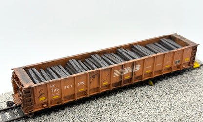 HO FREIGHT CAR ~ Norfolk Southern M-271 Tie Gondola - Undecorated 3D Resin Kit