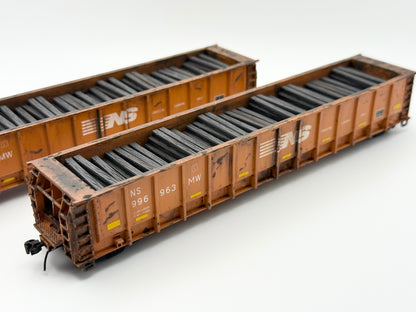 HO FREIGHT CAR ~ Norfolk Southern M-271 Tie Gondola - Undecorated 3D Resin Kit