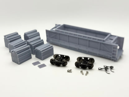 HO Southern/Central of Georgia Tie Car ~ Undecorated 3D Resin Kit