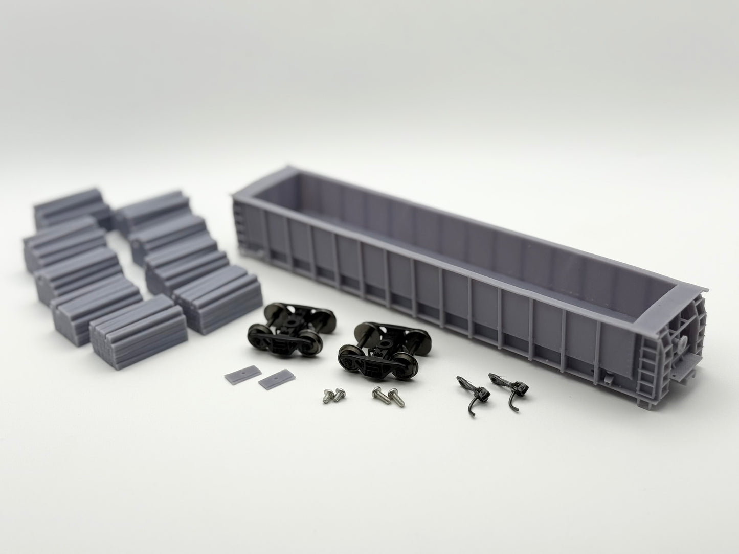 HO FREIGHT CAR ~ Norfolk Southern M-271 Tie Gondola ~ Undecorated 3D Resin Kit