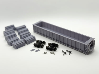 HO FREIGHT CAR ~ Norfolk Southern M-271 Tie Gondola ~ Undecorated 3D Resin Kit