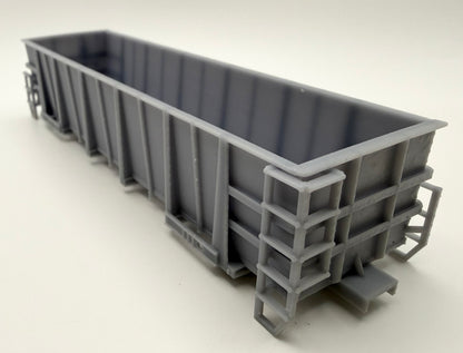 HO G1 Phosphate Gondola - Undecorated 3D Printed Resin Kit - CSX, Seaboard Coast Line, Family Lines