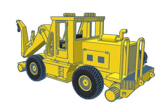 HO Swingmaster ~ Wide Cab ~ Undecorated 3D Resin Kit