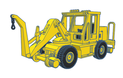 HO Swingmaster ~ Wide Cab ~ Undecorated 3D Resin Kit