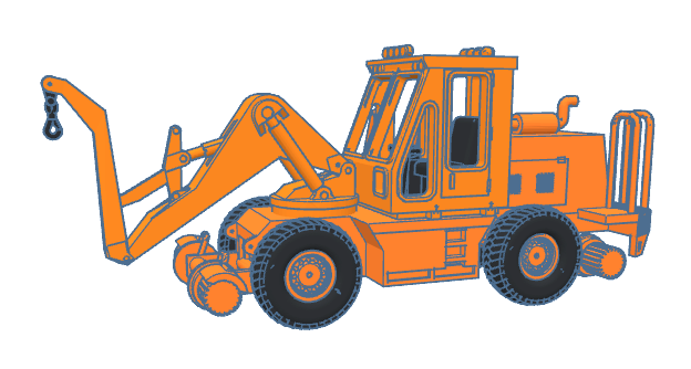 HO Swingmaster ~ On Track Version ~ Undecorated 3D Resin Kit