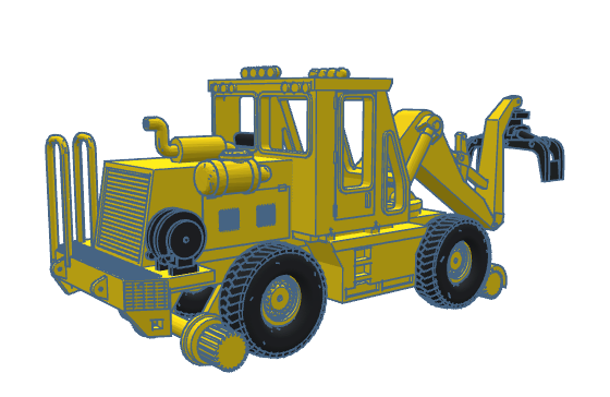 HO Swingmaster ~ Wide Cab ~ Undecorated 3D Resin Kit