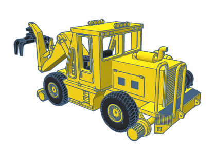 HO Swingmaster ~ Wide Cab ~ Undecorated 3D Resin Kit