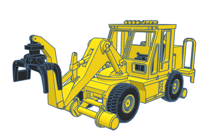 HO Swingmaster ~ Wide Cab ~ Undecorated 3D Resin Kit