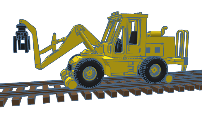 HO Swingmaster ~ Wide Cab ~ Undecorated 3D Resin Kit