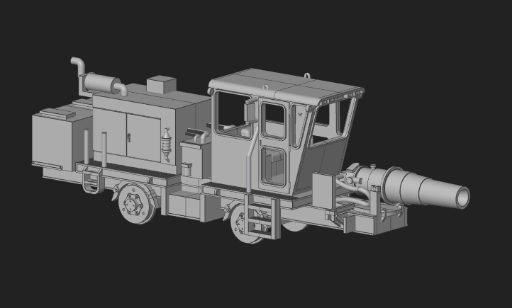 HO Jet Snow Blower ~ Undecorated 3D Resin Kit