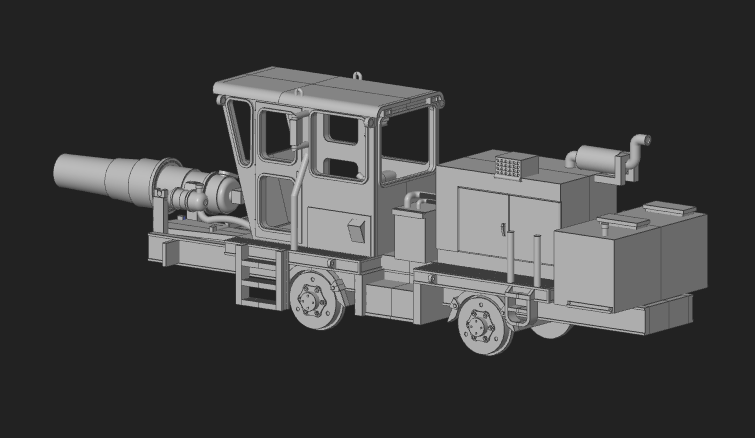 HO Jet Snow Blower ~ Undecorated 3D Resin Kit