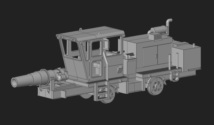 HO Jet Snow Blower ~ Undecorated 3D Resin Kit