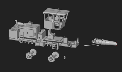 HO Jet Snow Blower ~ Undecorated 3D Resin Kit
