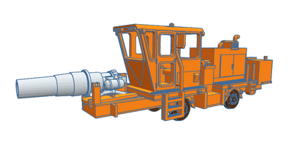 HO Jet Snow Blower ~ Undecorated 3D Resin Kit