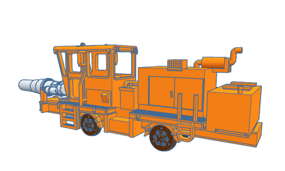 HO Jet Snow Blower ~ Undecorated 3D Resin Kit