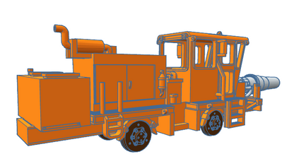 HO Jet Snow Blower ~ Undecorated 3D Resin Kit